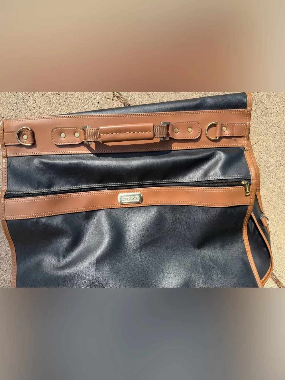 Jaguar Black and Brown Men's Travel Garment Bag